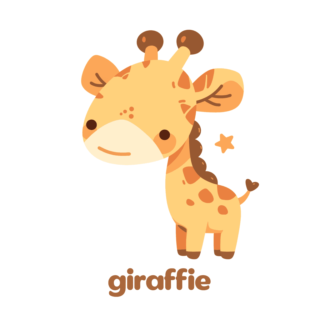 Giraffe Tune original repeating artwork