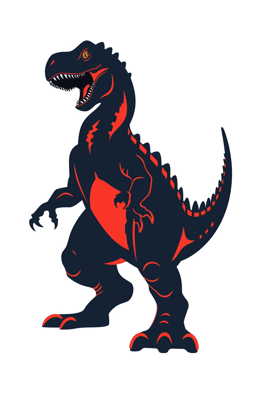 Dinosaur Snap original repeating artwork