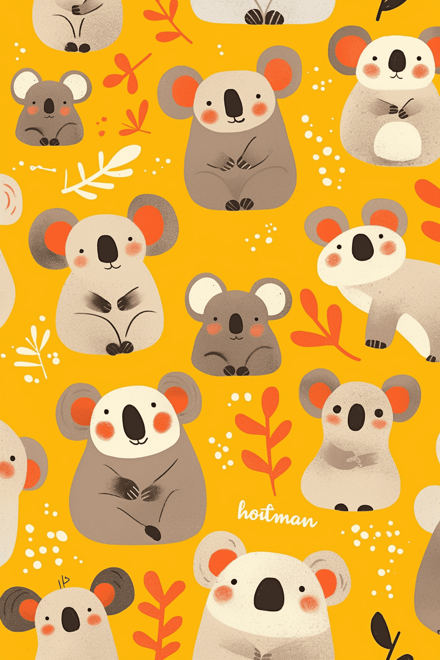 Mouse Festival original repeating artwork