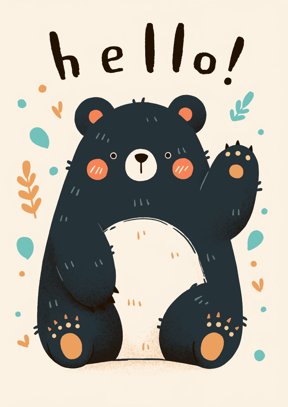 Bear 506 original repeating artwork