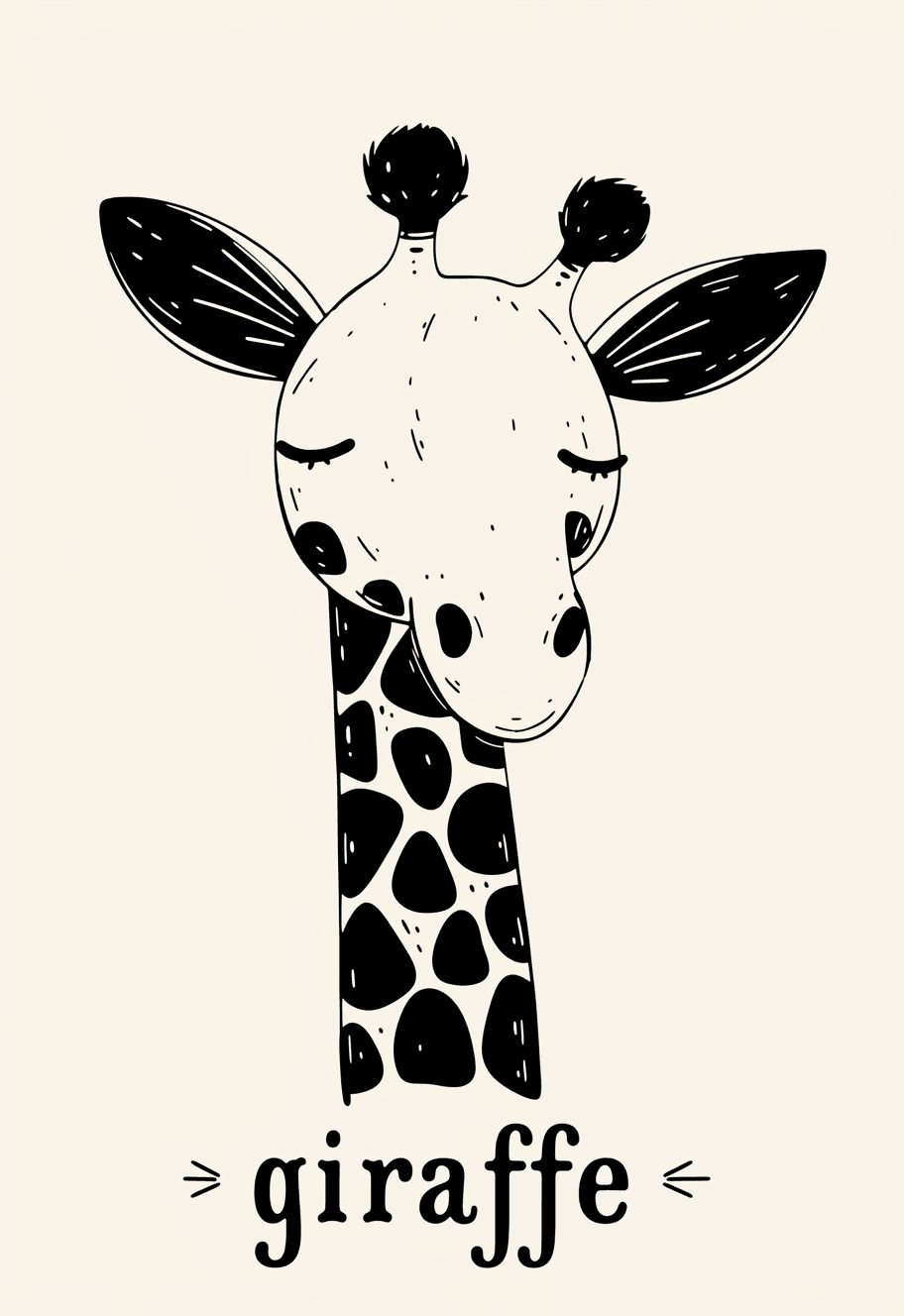 Giraffe Festival original repeating artwork