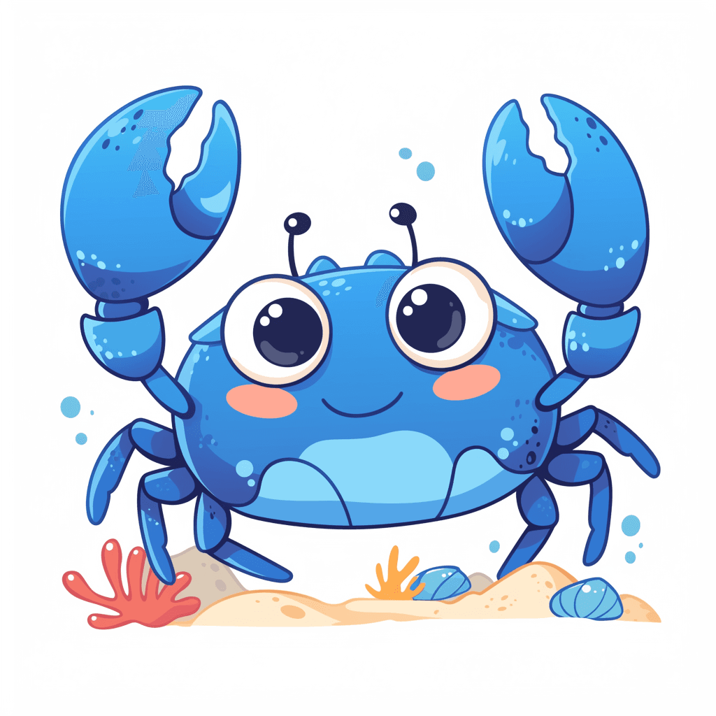 Crab Zoom original repeating artwork