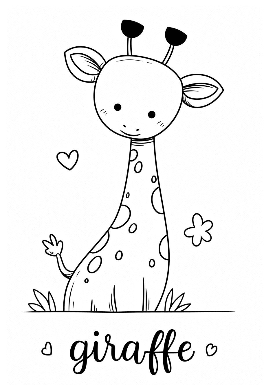Giraffe Tribe original repeating artwork