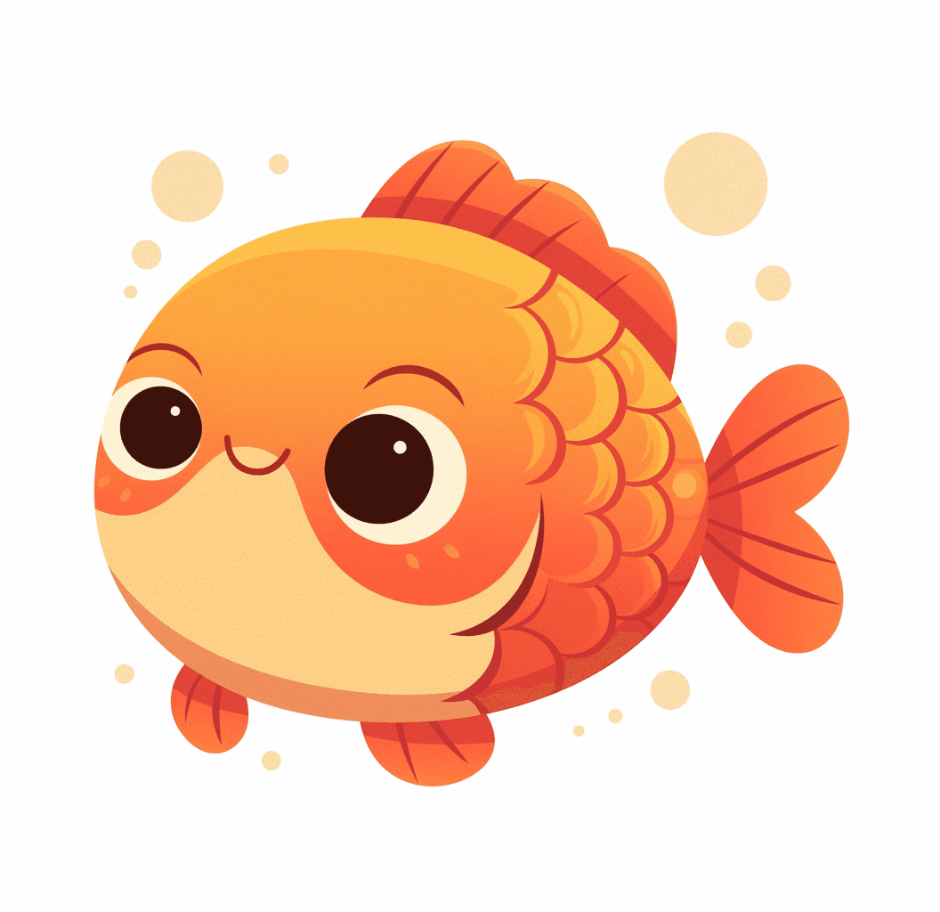 Fish Autumn original repeating artwork