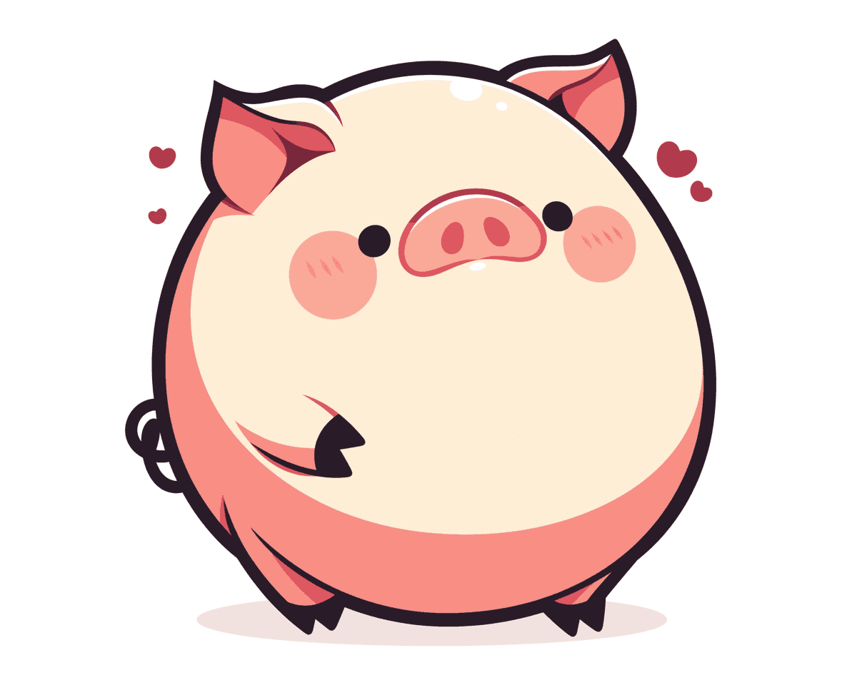 Cute Piglet Squad original repeating artwork