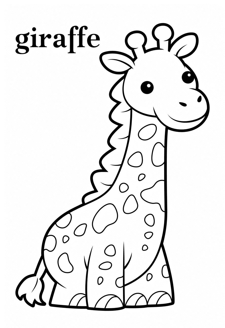 Giraffe Dash original repeating artwork