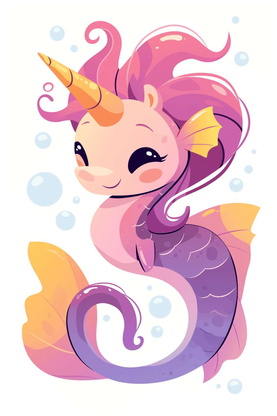 Seahorse Groove original repeating artwork