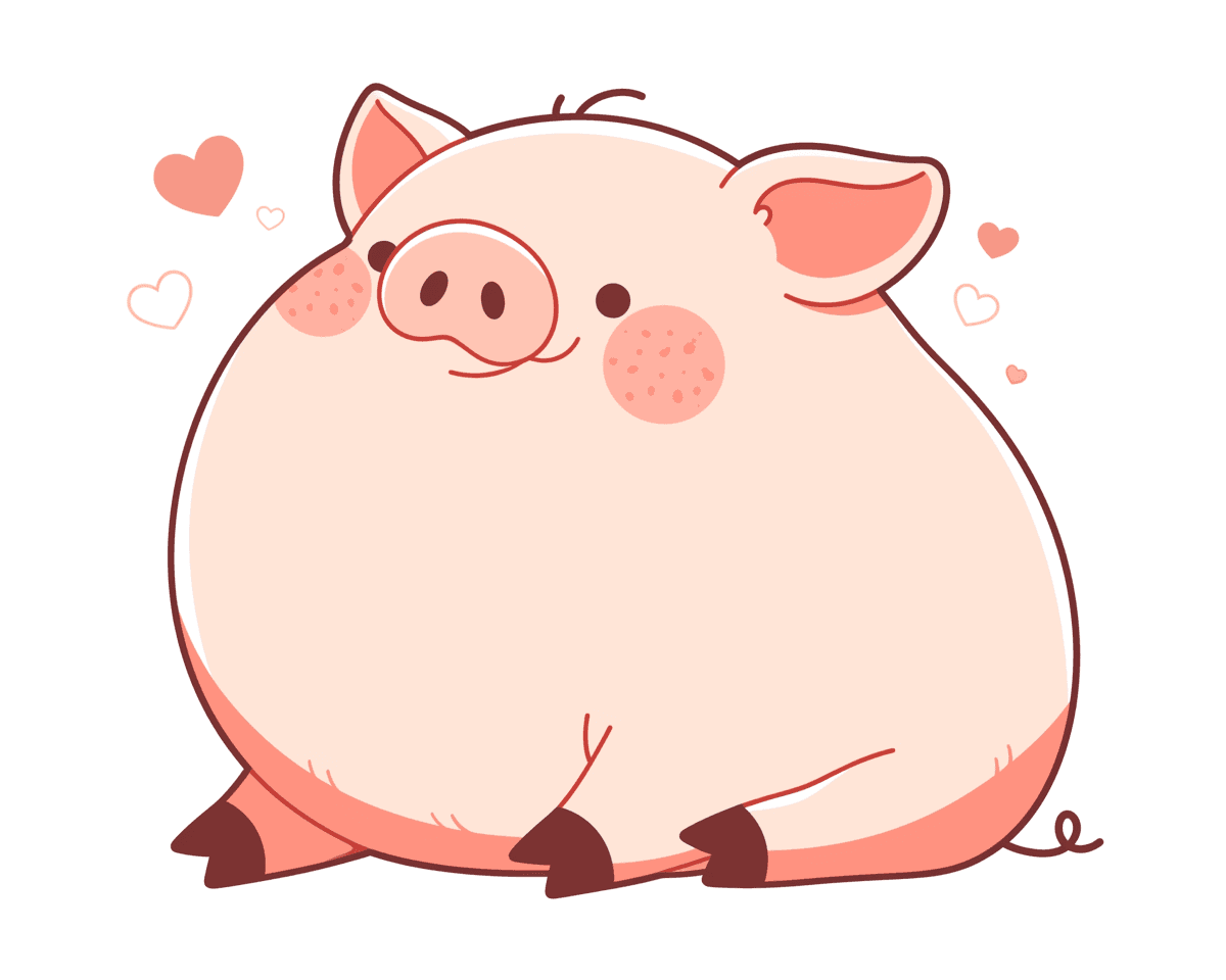 Cute Piglet Tribe original repeating artwork