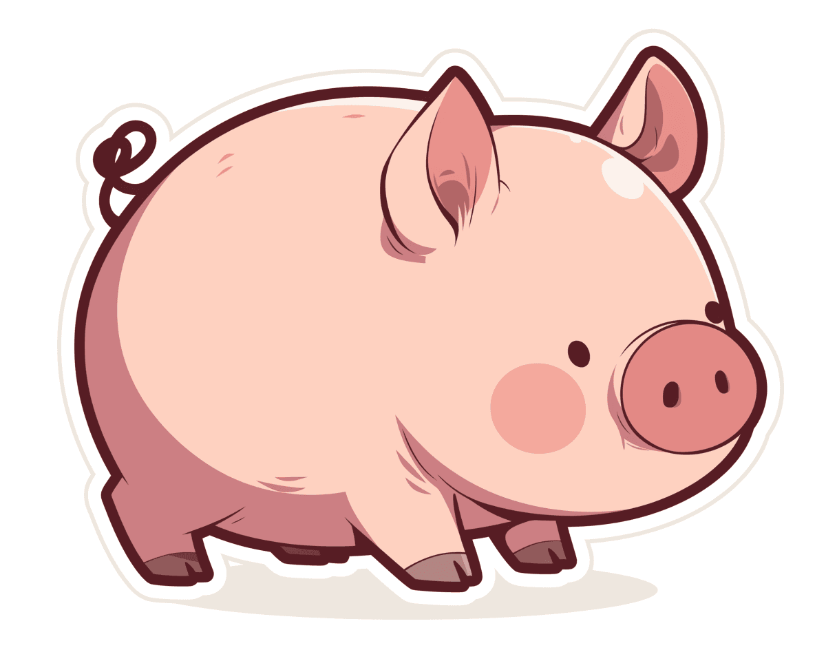 Cute Piglet Crew original repeating artwork