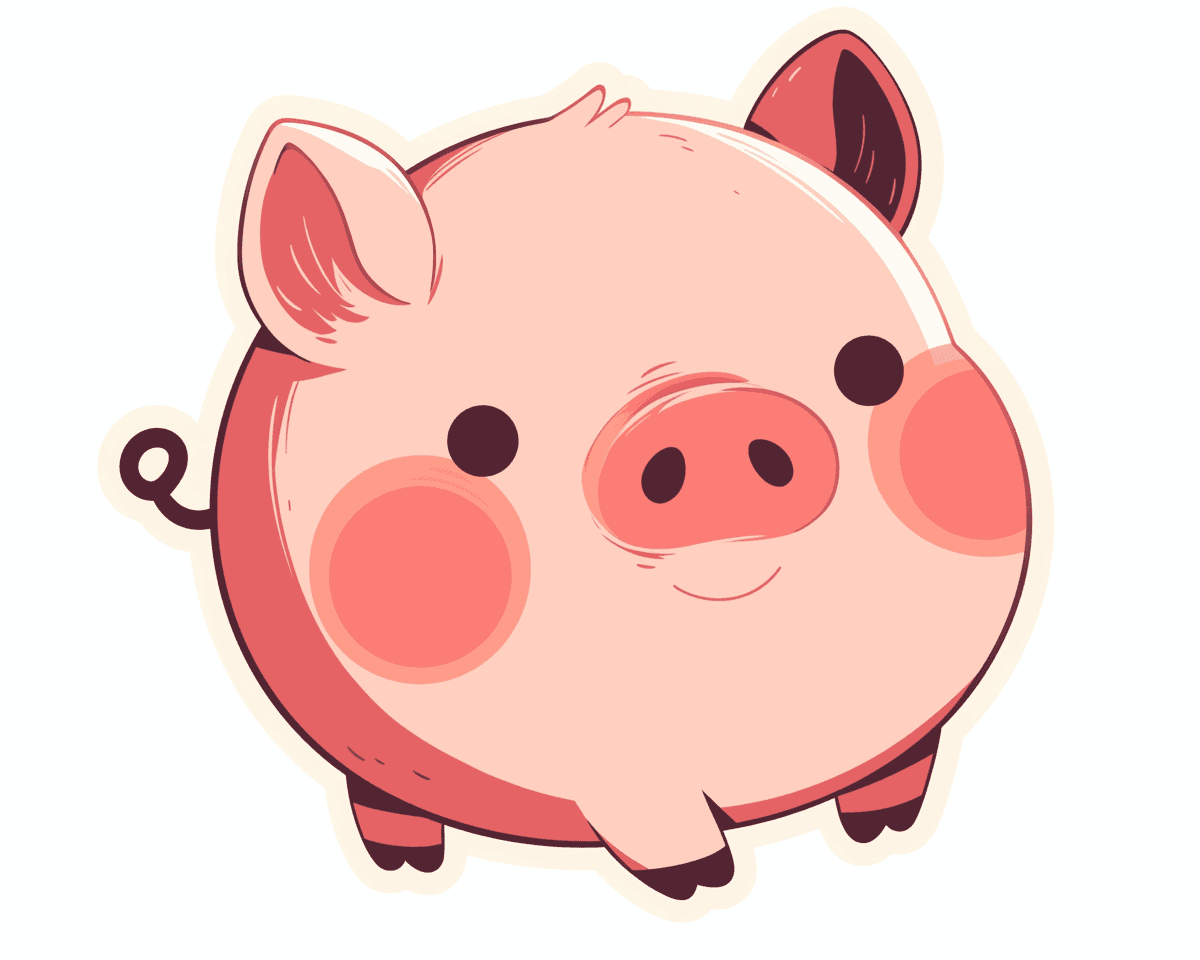 Cute Piglet Team original repeating artwork