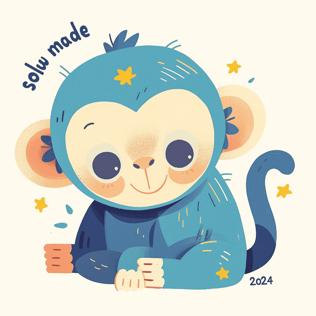 Monkey Ivory original repeating artwork