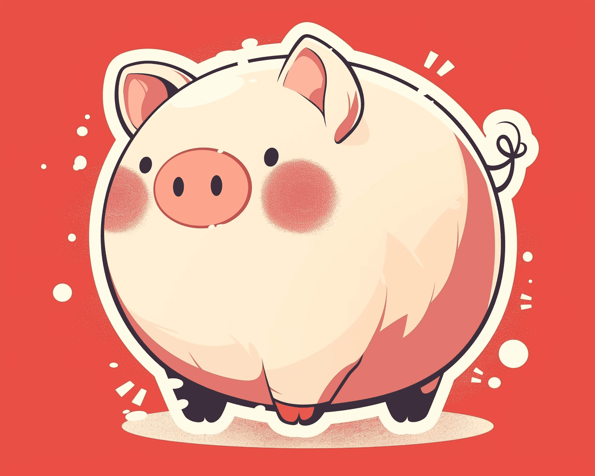 Cute Piglet Gang original repeating artwork