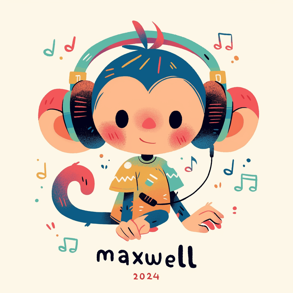 Monkey Amber original repeating artwork