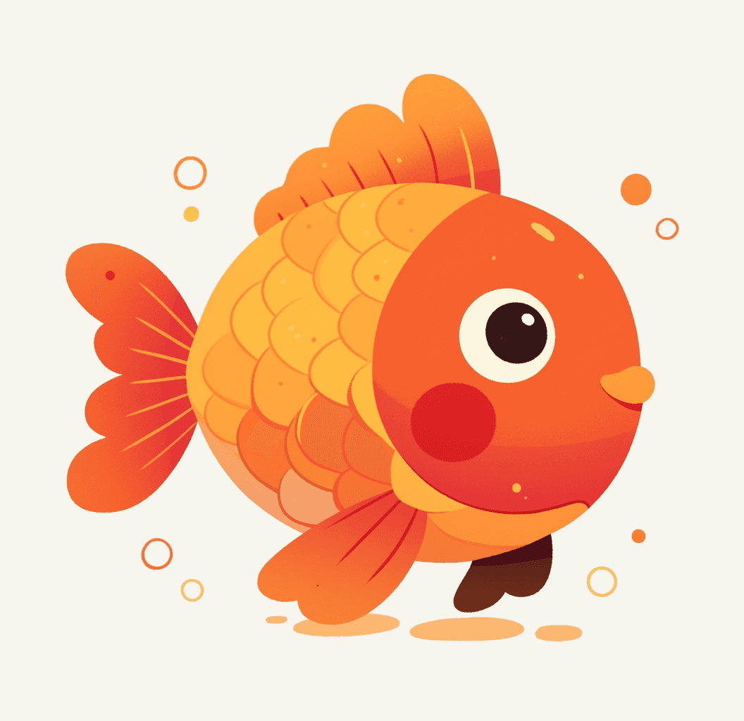 Fish Wander original repeating artwork