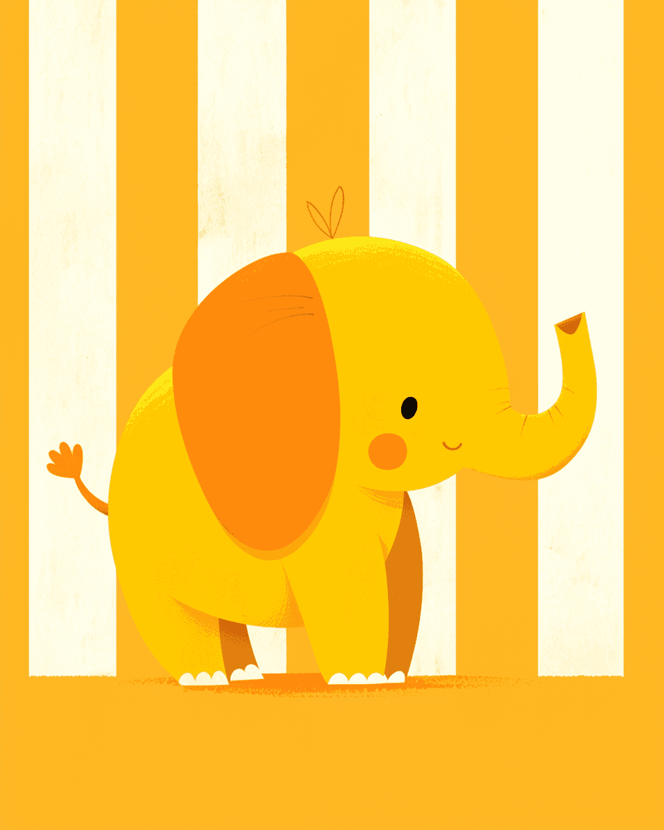 Elephant Tint original repeating artwork