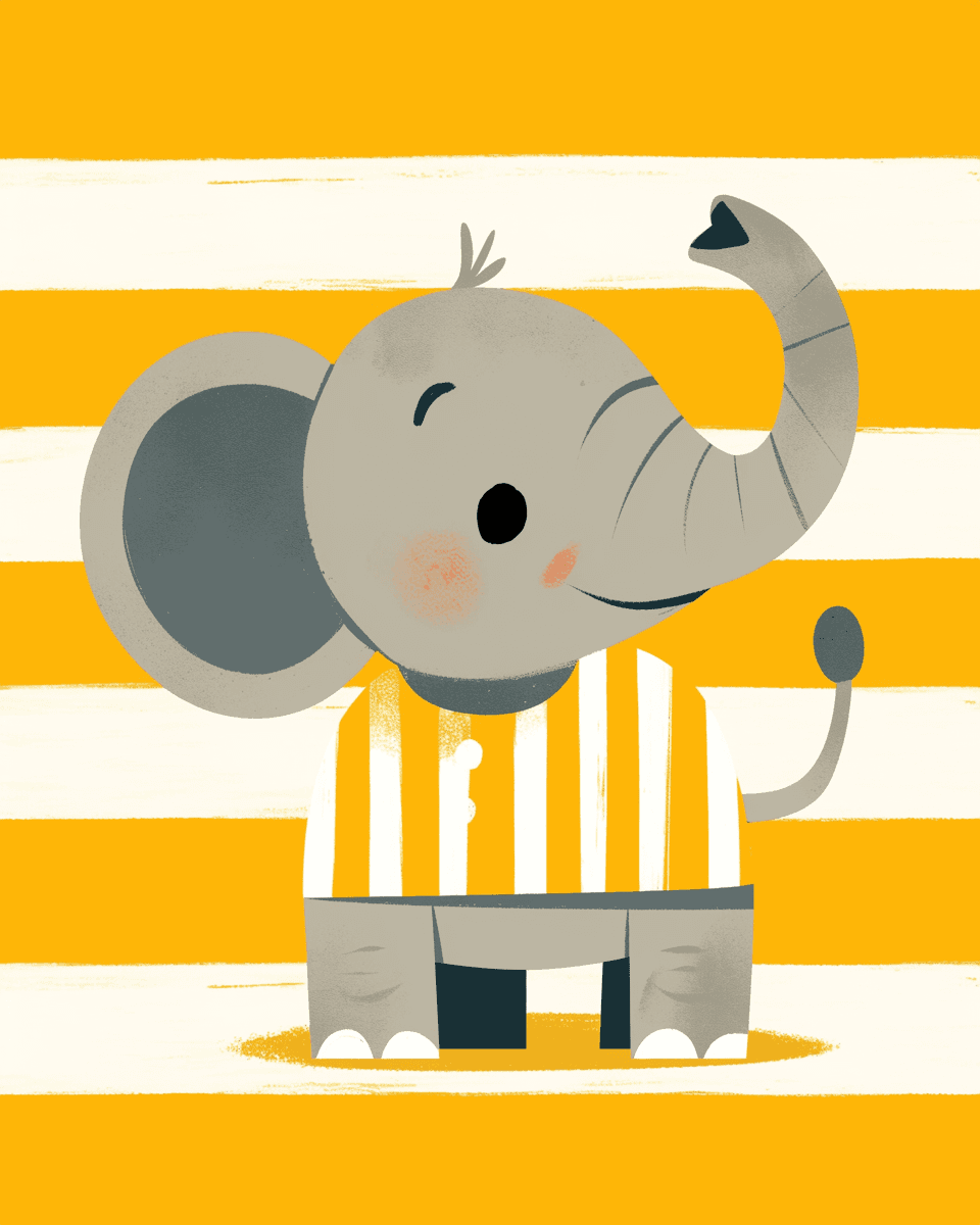 Elephant Fizz original repeating artwork