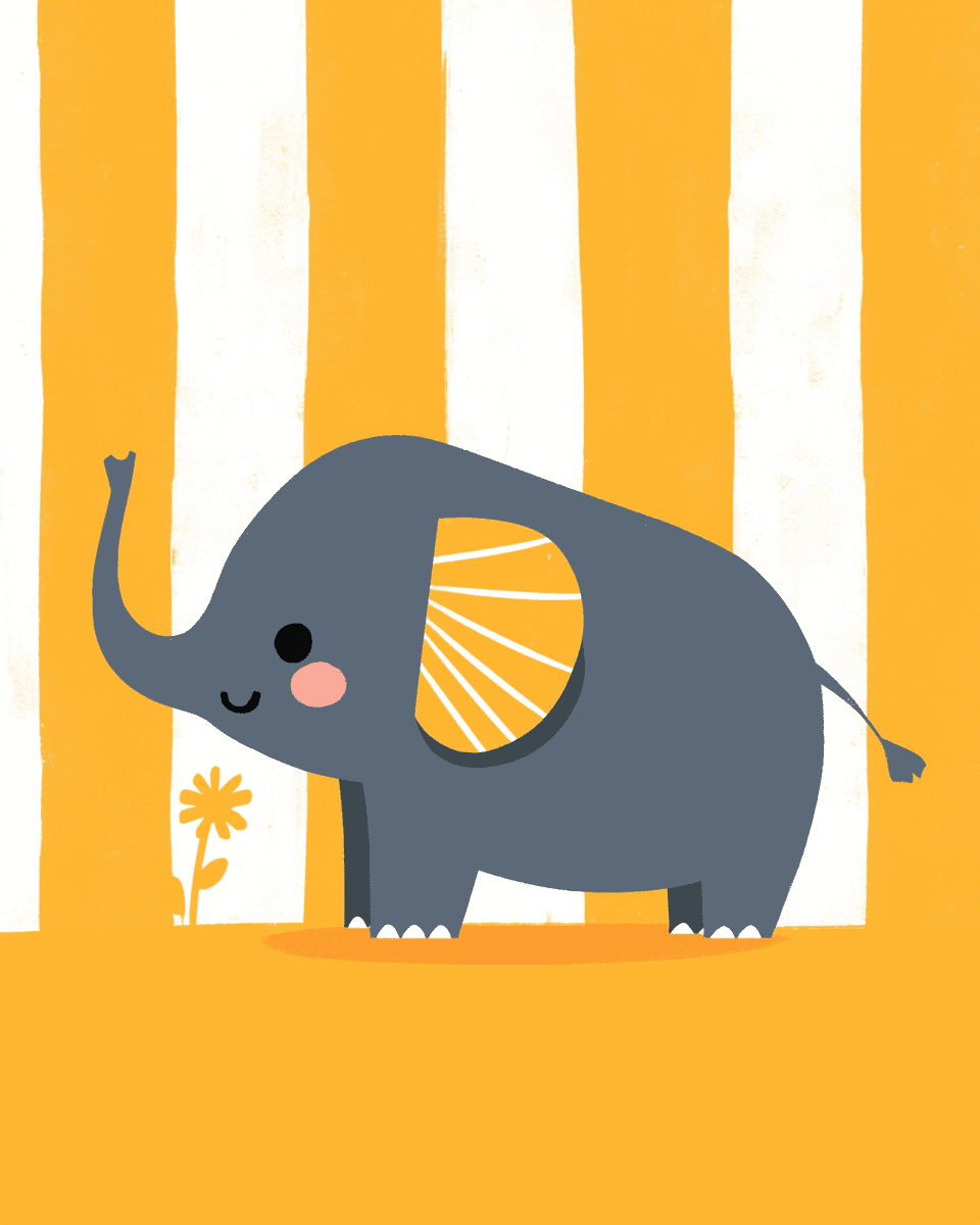 Elephant Echo original repeating artwork