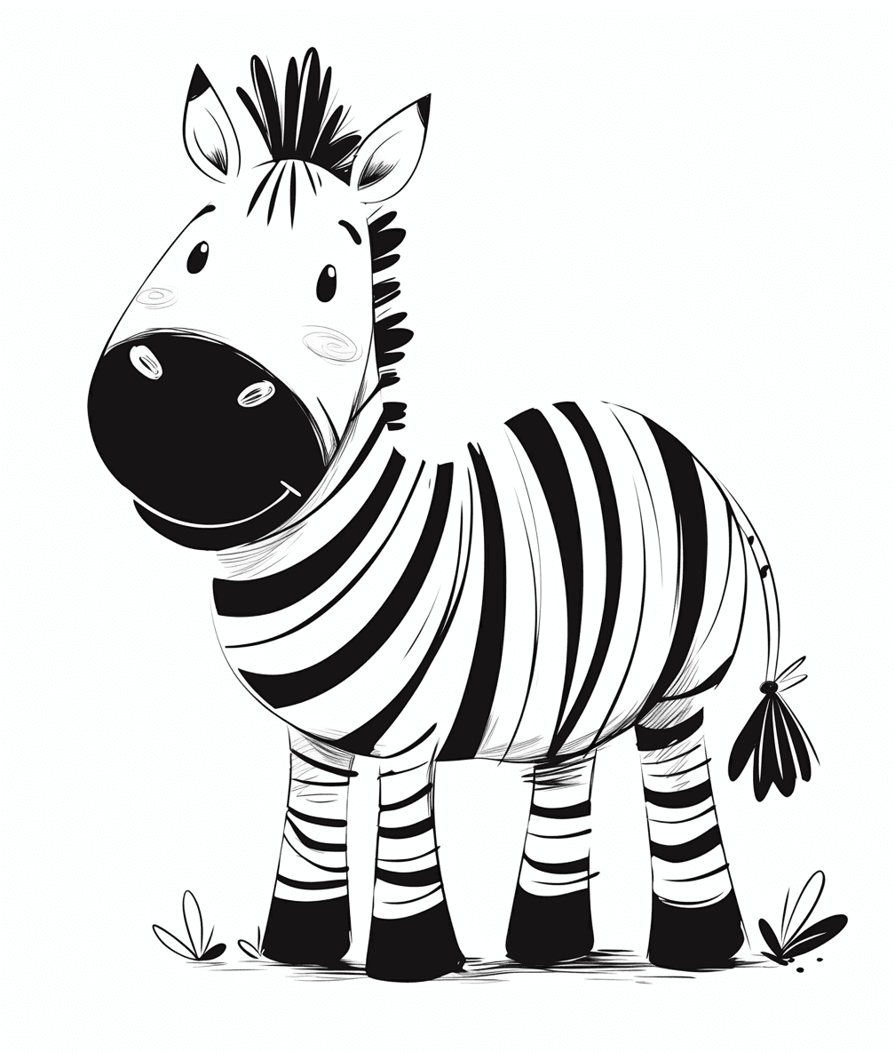 Zebra Twilight original repeating artwork