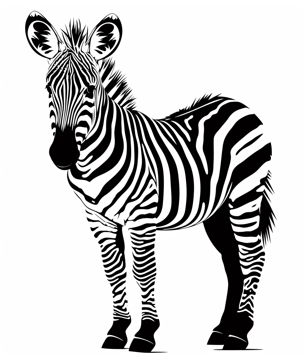 Zebra Dusk original repeating artwork