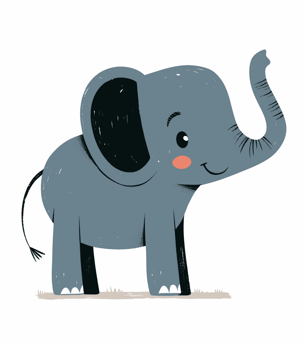 Elephant Bop original repeating artwork