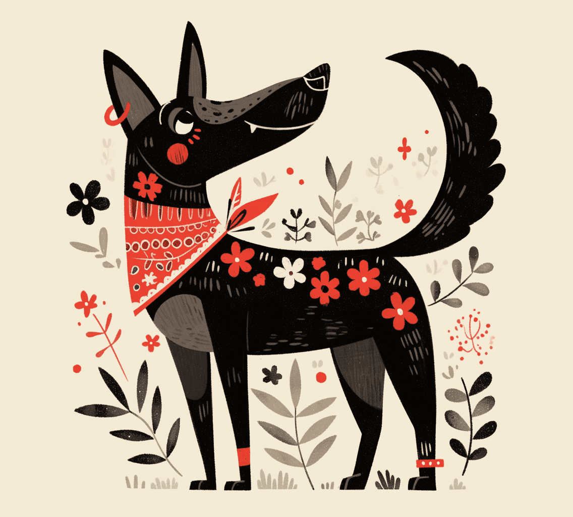 Dog 233 original repeating artwork