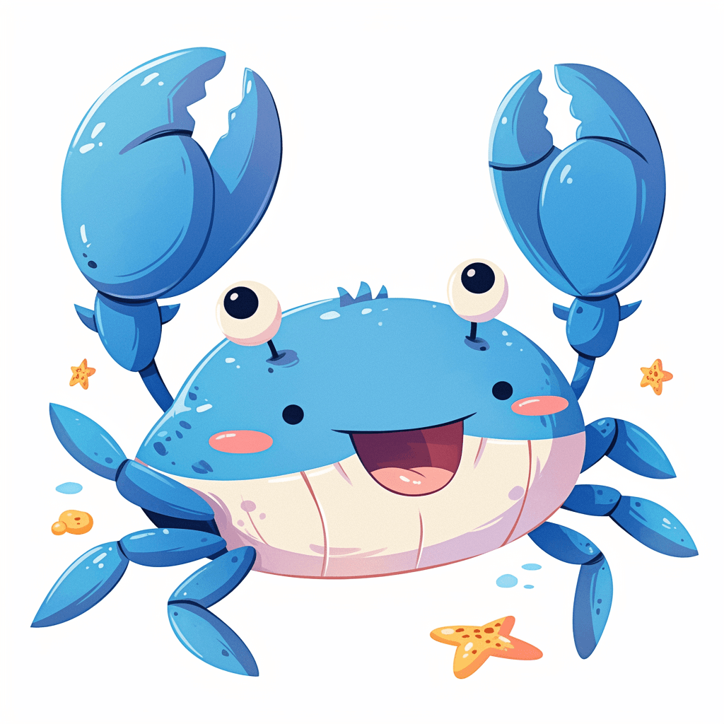 Crab Show original repeating artwork