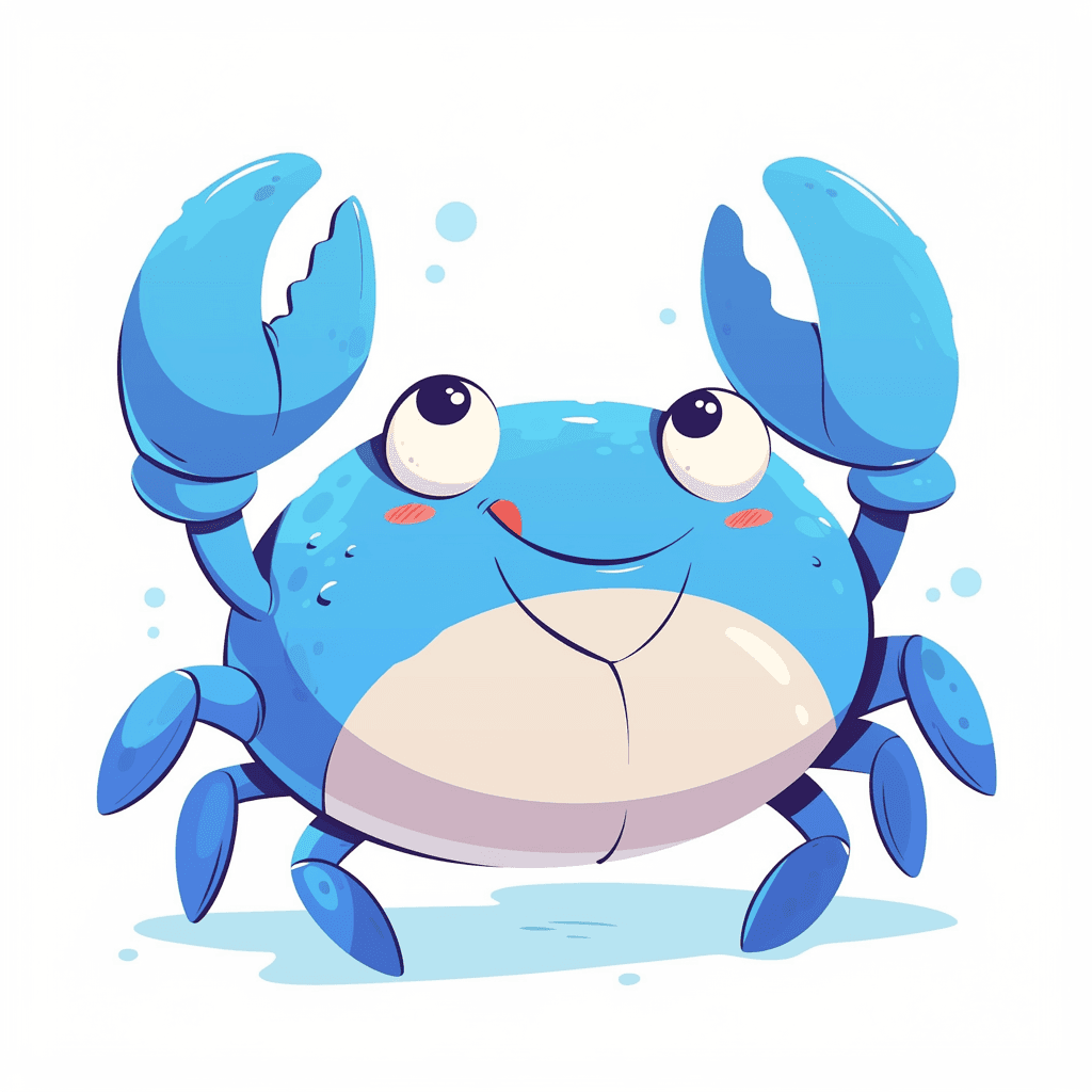 Crab Blast original repeating artwork