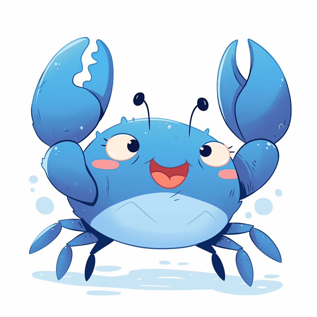 Crab Burst original repeating artwork
