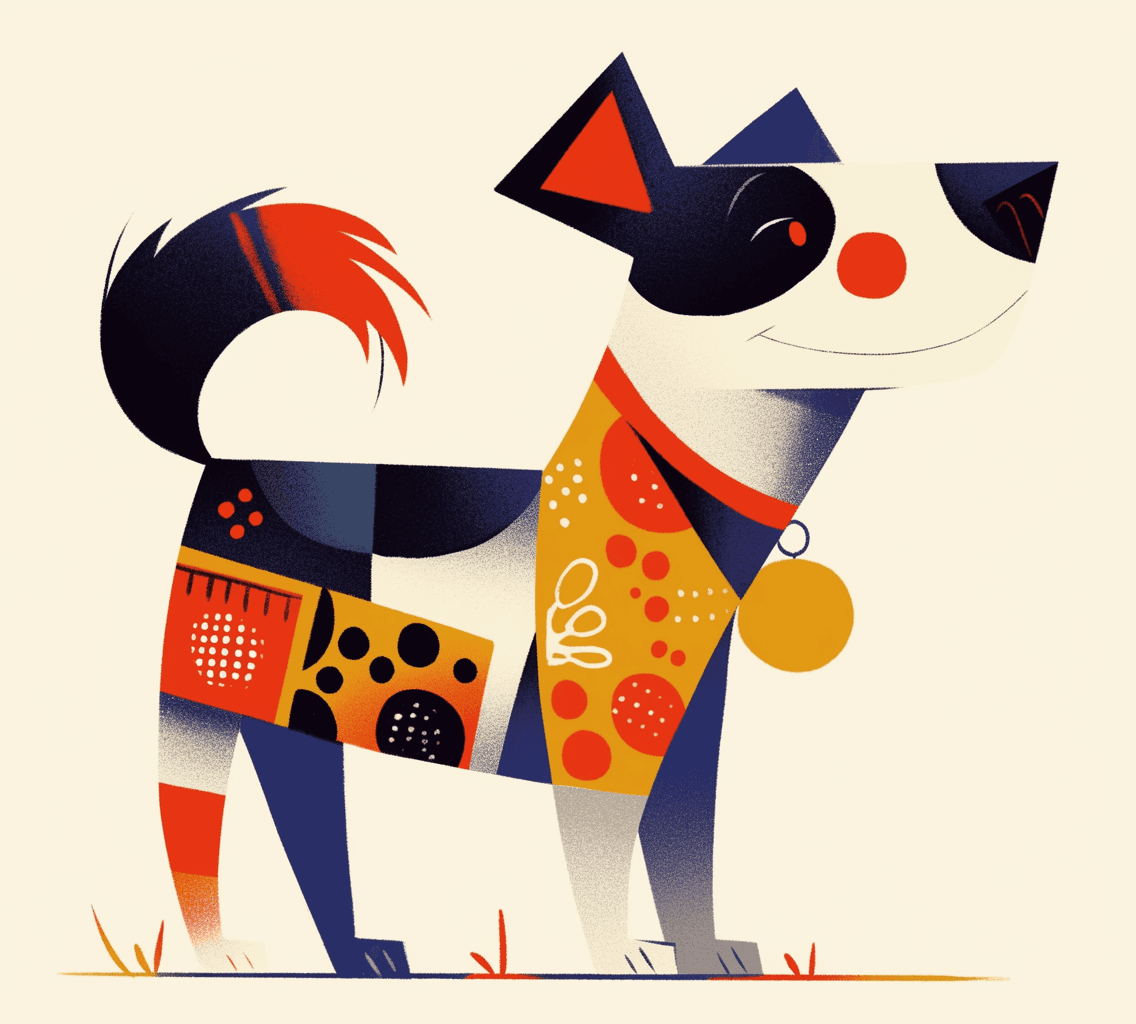 Dog 232 original repeating artwork