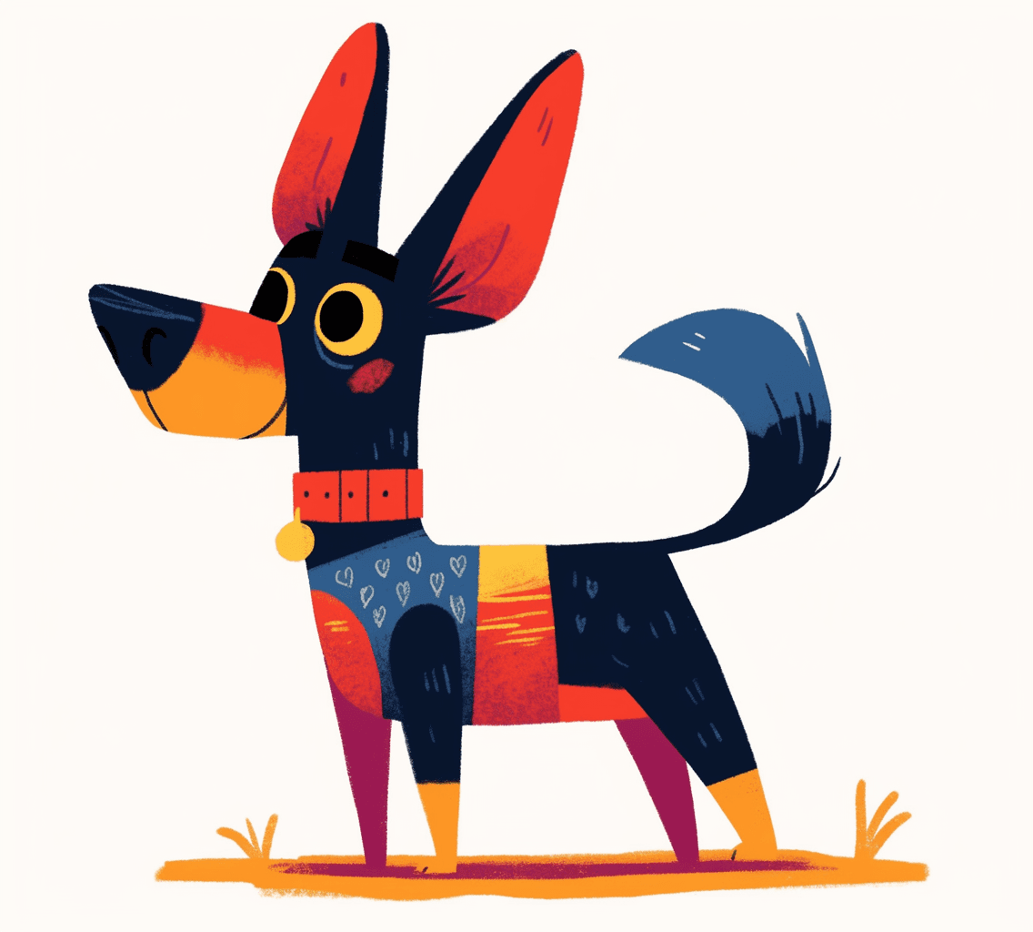 Dog 221 original repeating artwork