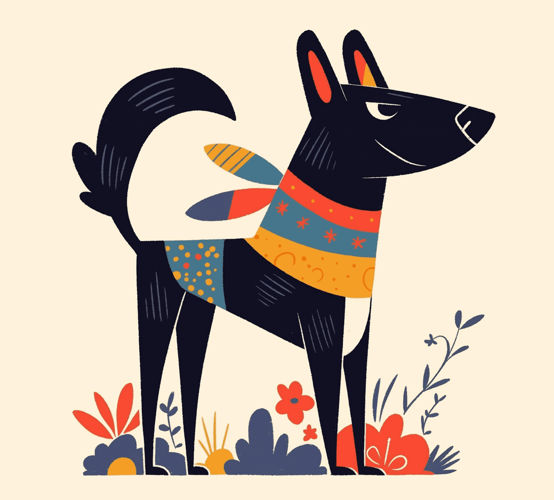 Dog 180 original repeating artwork