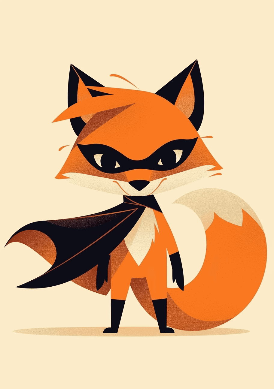 Fox Jam original repeating artwork