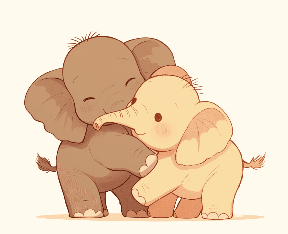 Elephant Fair original repeating artwork