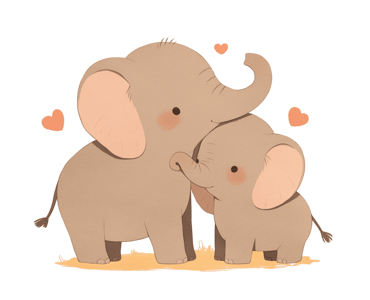 Elephant Show original repeating artwork