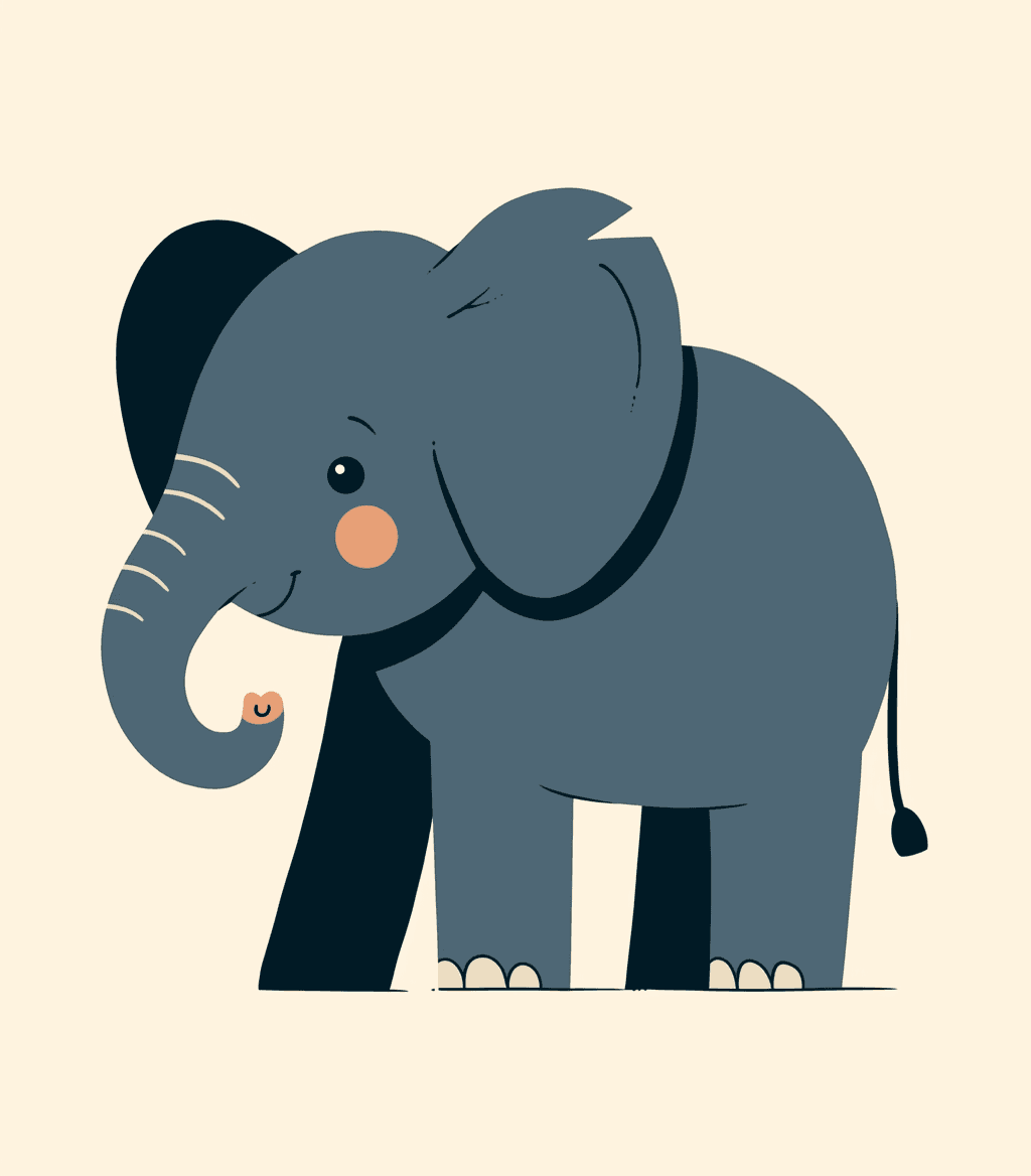 Elephant Spin original repeating artwork