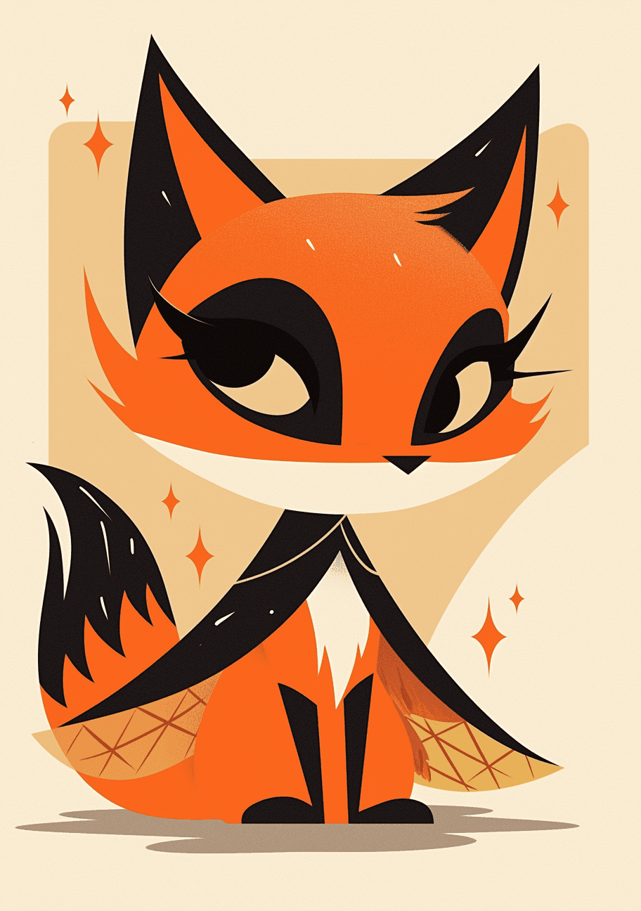 Fox Bop original repeating artwork
