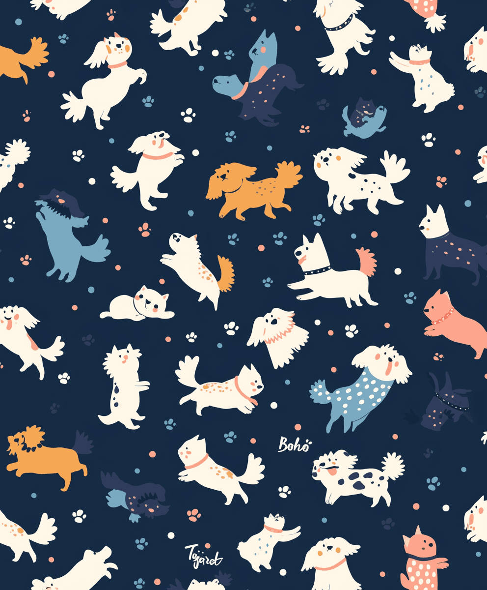 Dog 240 original repeating artwork