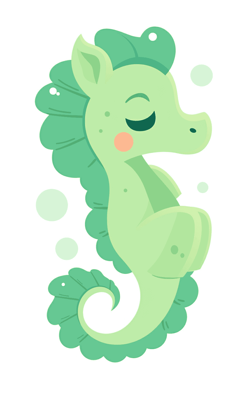 Seahorse Rhythm original repeating artwork