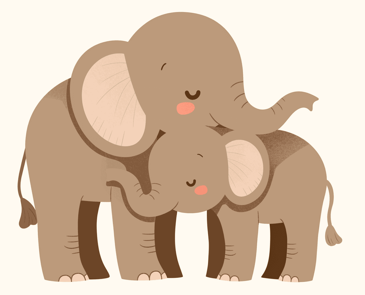 Elephant Party original repeating artwork