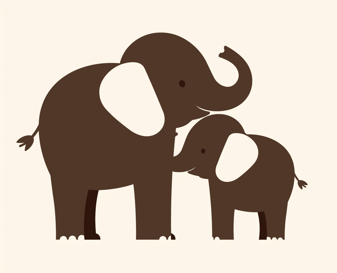 Elephant Rise original repeating artwork