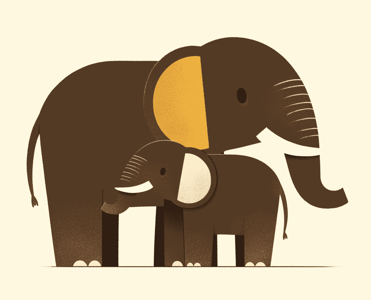 Elephant Tune original repeating artwork