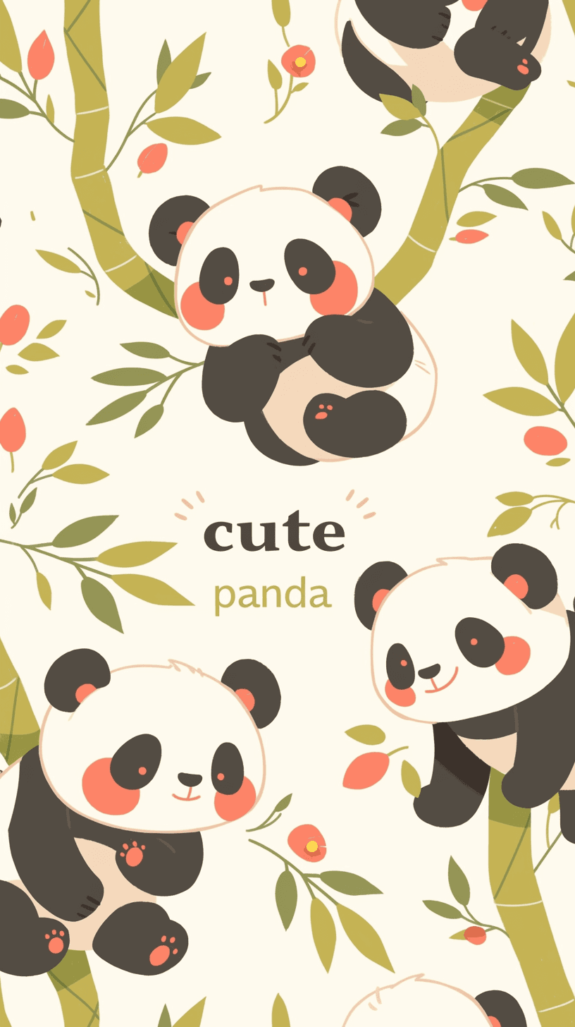 Panda Rise original repeating artwork