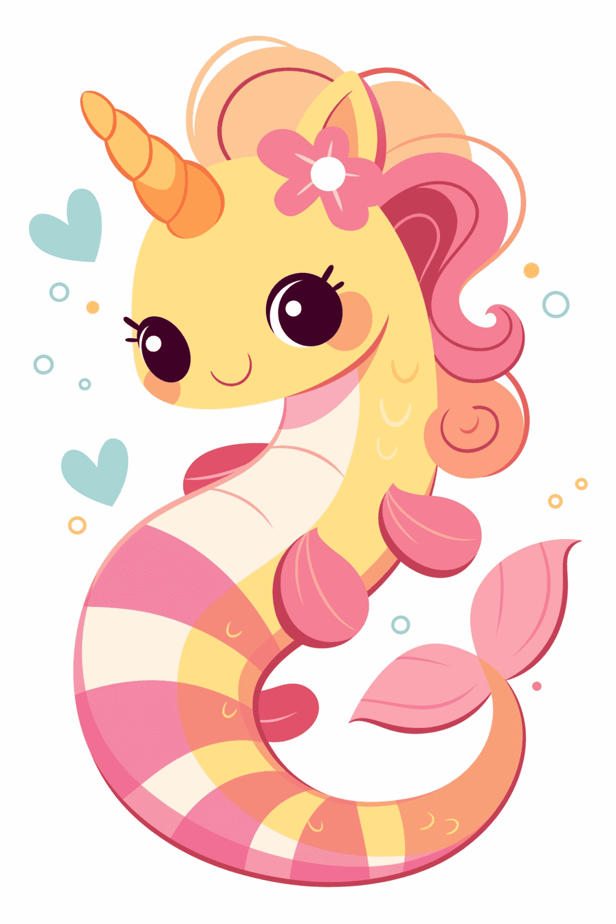 Seahorse Jam original repeating artwork