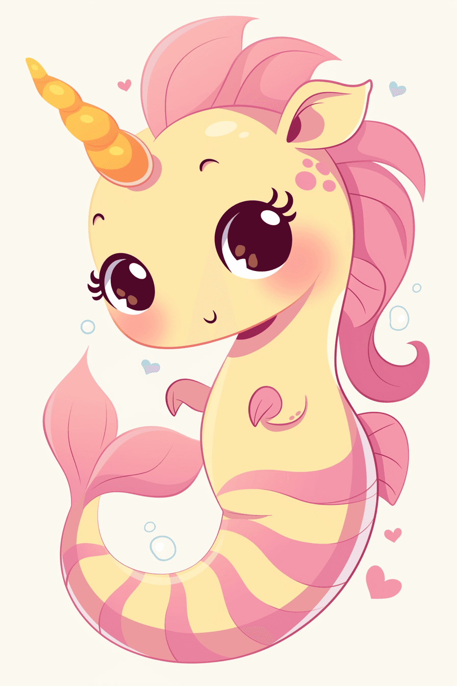 Seahorse Session original repeating artwork