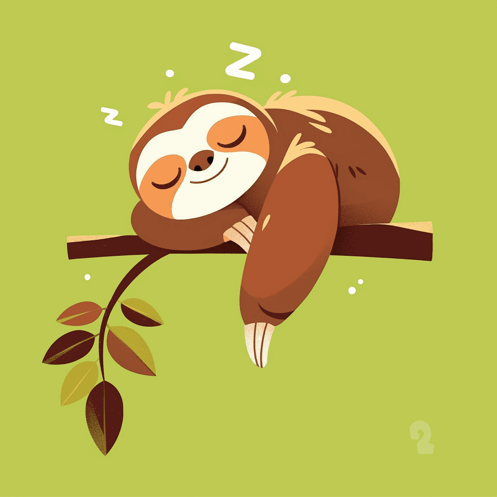 Sloth Kick original repeating artwork