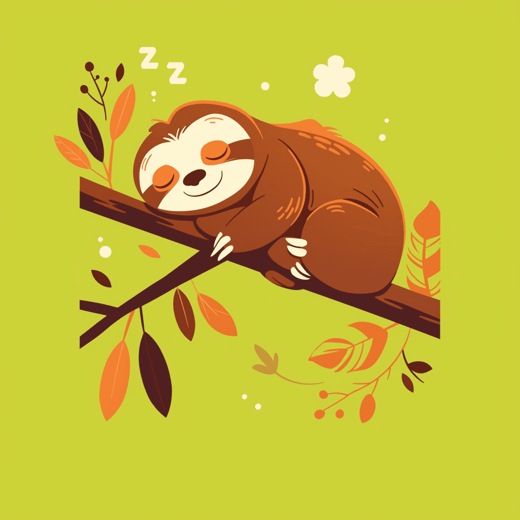 Sloth Bop original repeating artwork