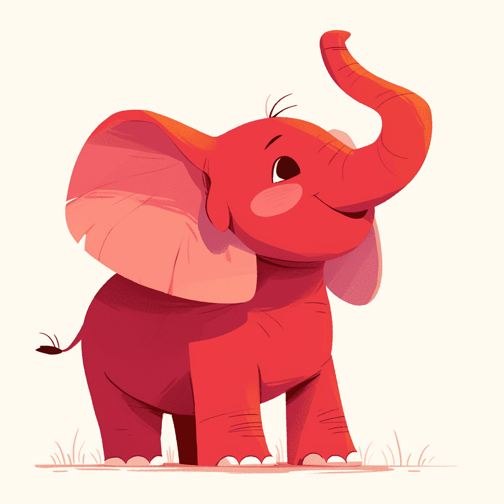 Elephant Picnic original repeating artwork