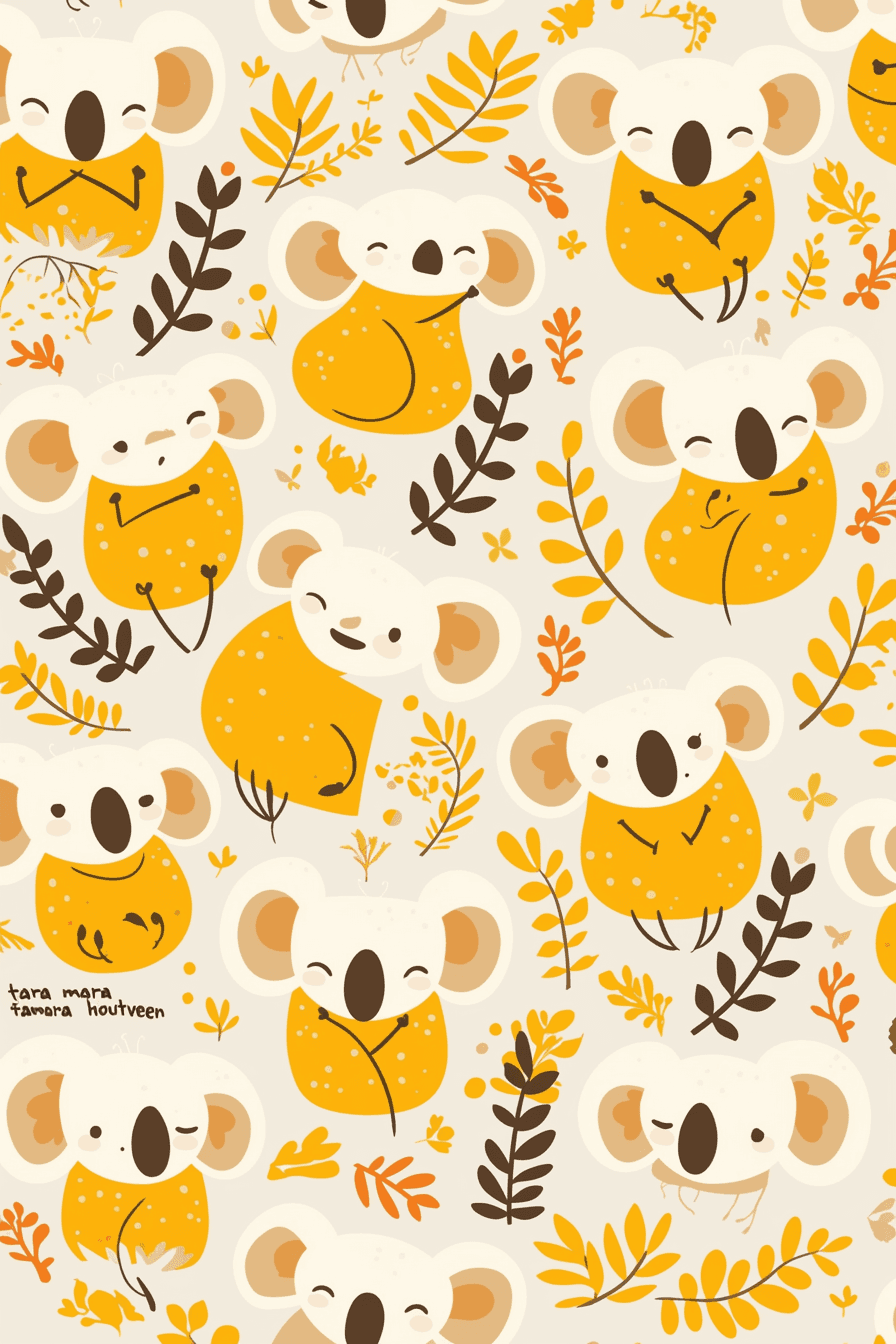 Raccoon Gang original repeating artwork