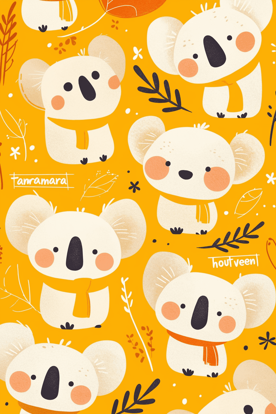 Raccoon original repeating artwork