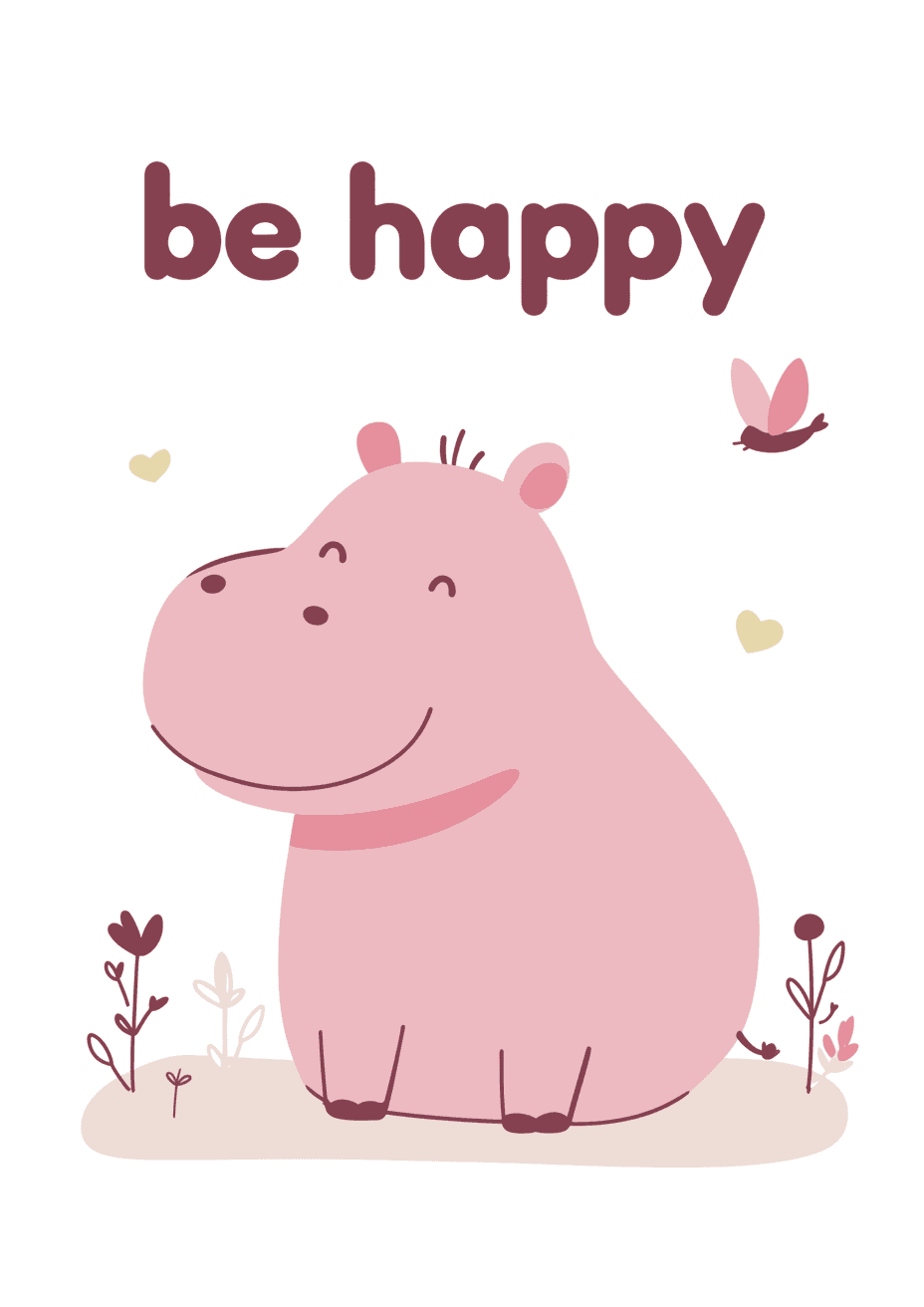 Rhino Parade original repeating artwork